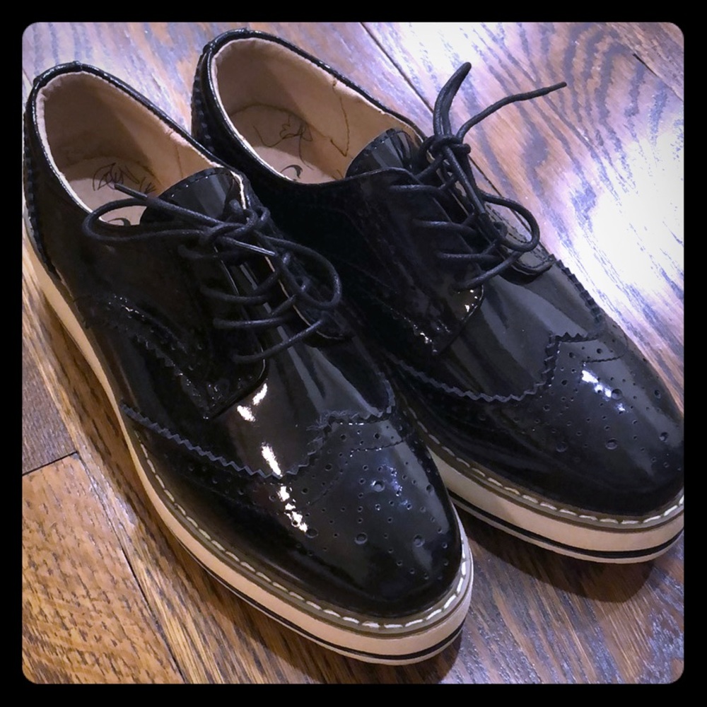 Black Oxford Platforms